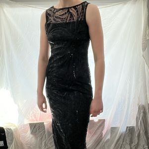 Tahari Arthur S. Levine Women's Dress Full Length Sequin Size 6